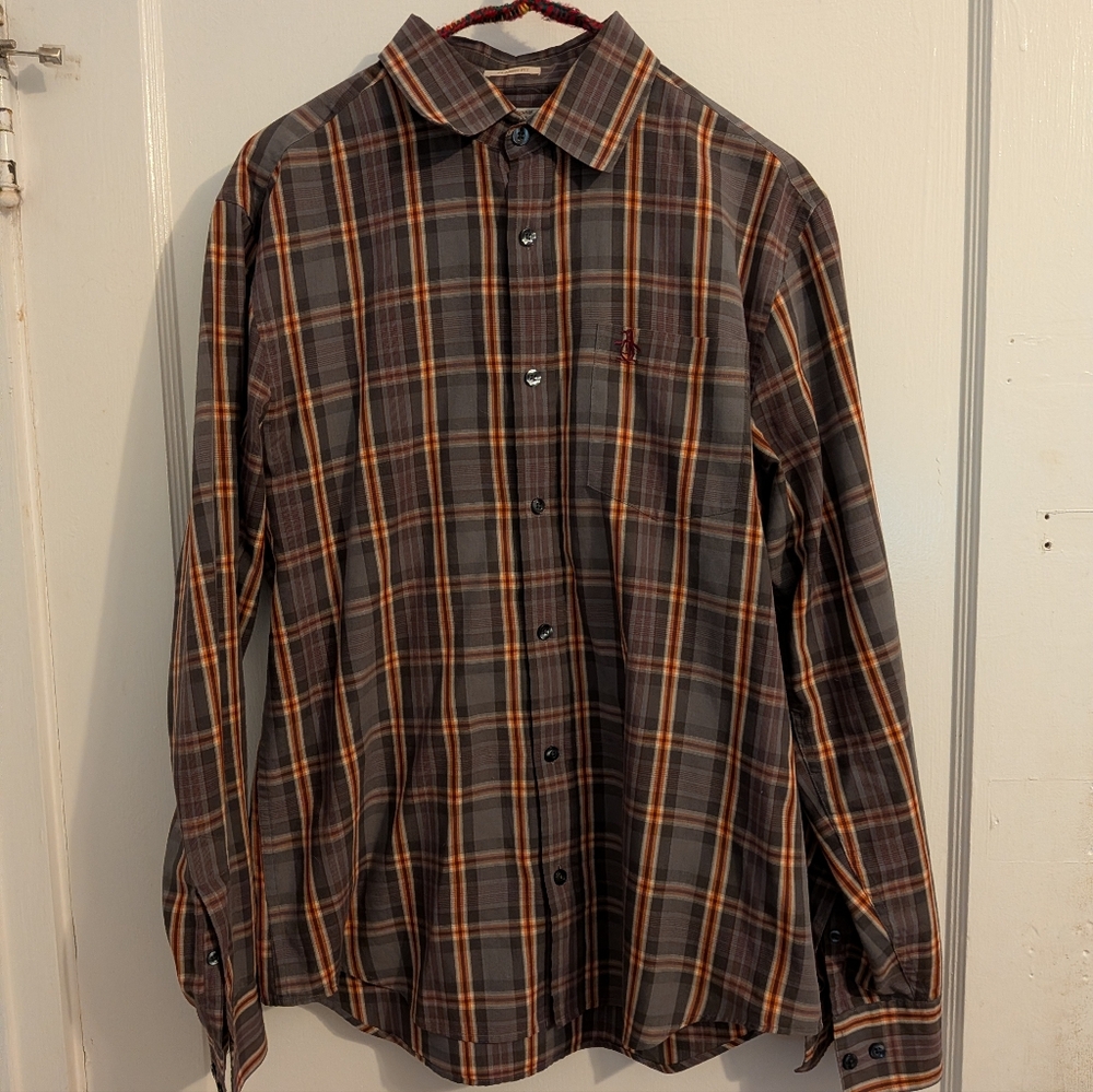 Original Penguin by Munsingwear Plaid Button-Down Shirt 🐧